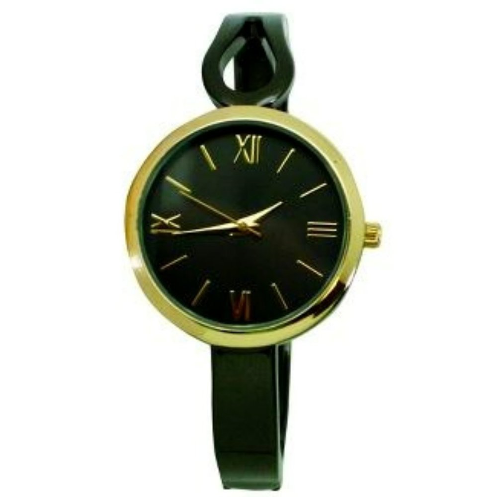 Olivia Pratt Shape Every Day Two Tone Metal Bangle Watch